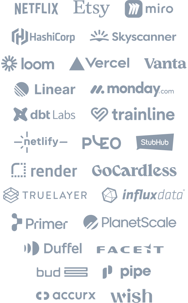 logos of companies that use incident.io