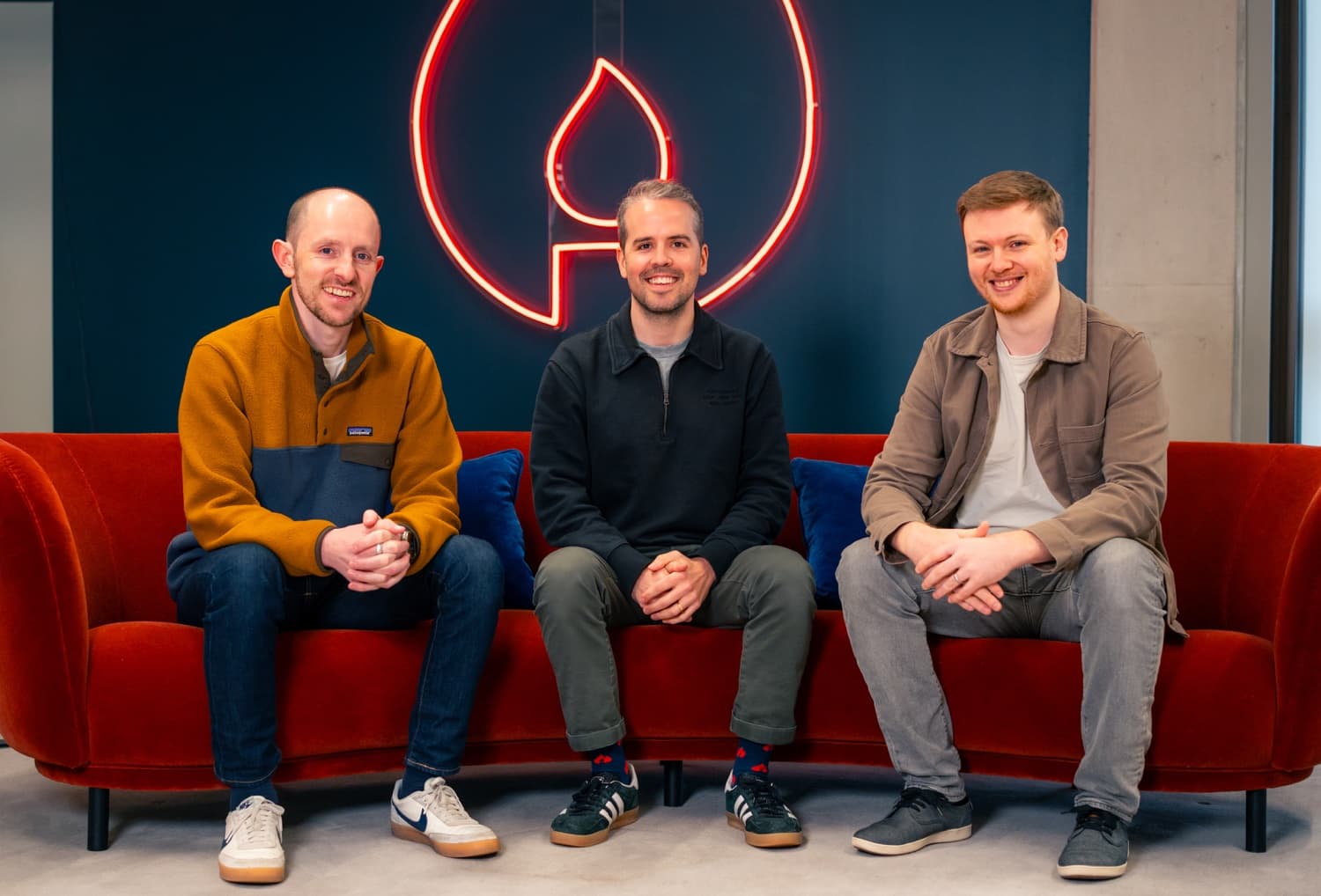 Photo of founders - Chris Evans, Stephen Whitworth and Pete Hamilton