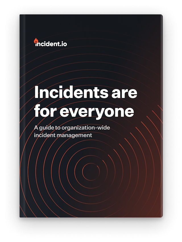 Cover of Incidents are for everyone guide