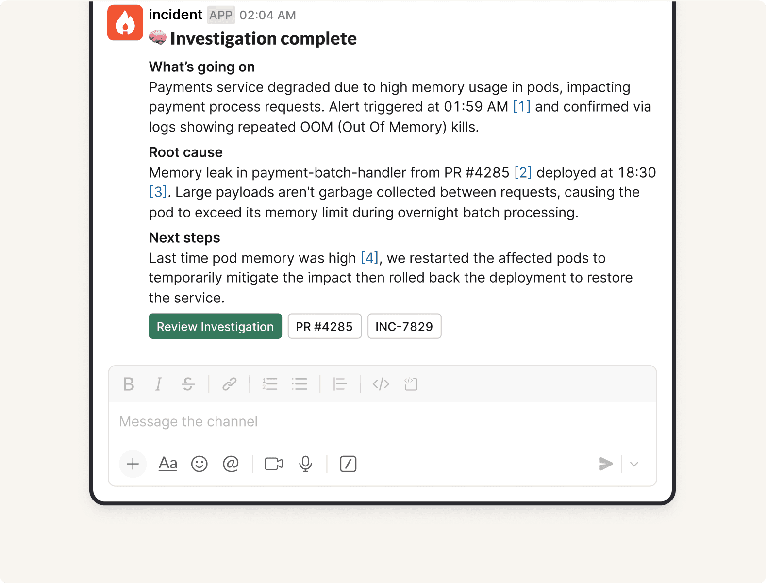 Suggest next steps