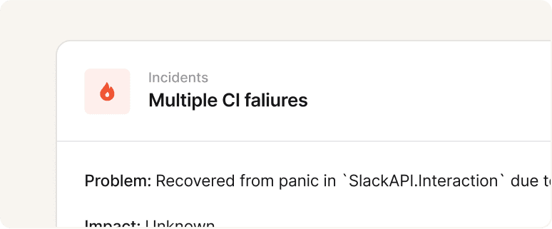 Automatic incident names