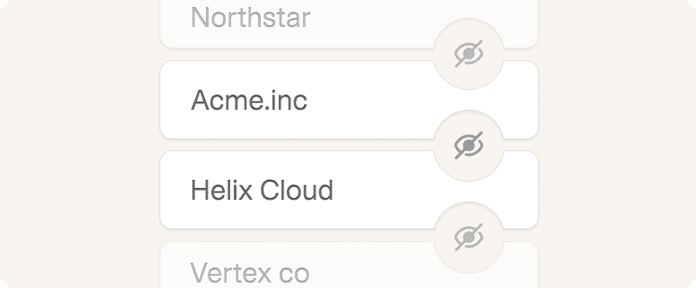 Unique to your organization
