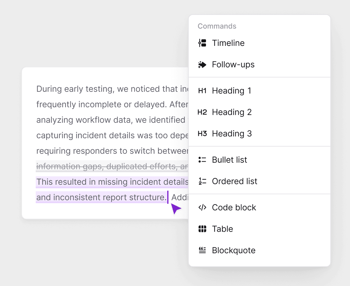 Block editor