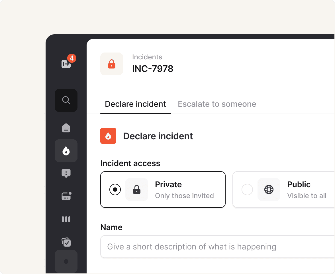 Restrict access to sensitive information with private incidents