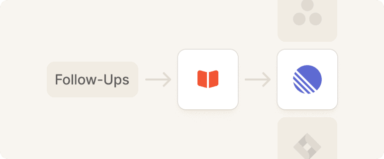 Automatically export follow-ups