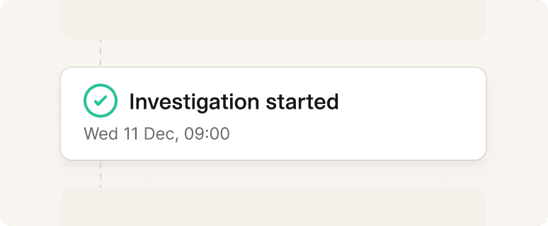 Timeline reconstruction