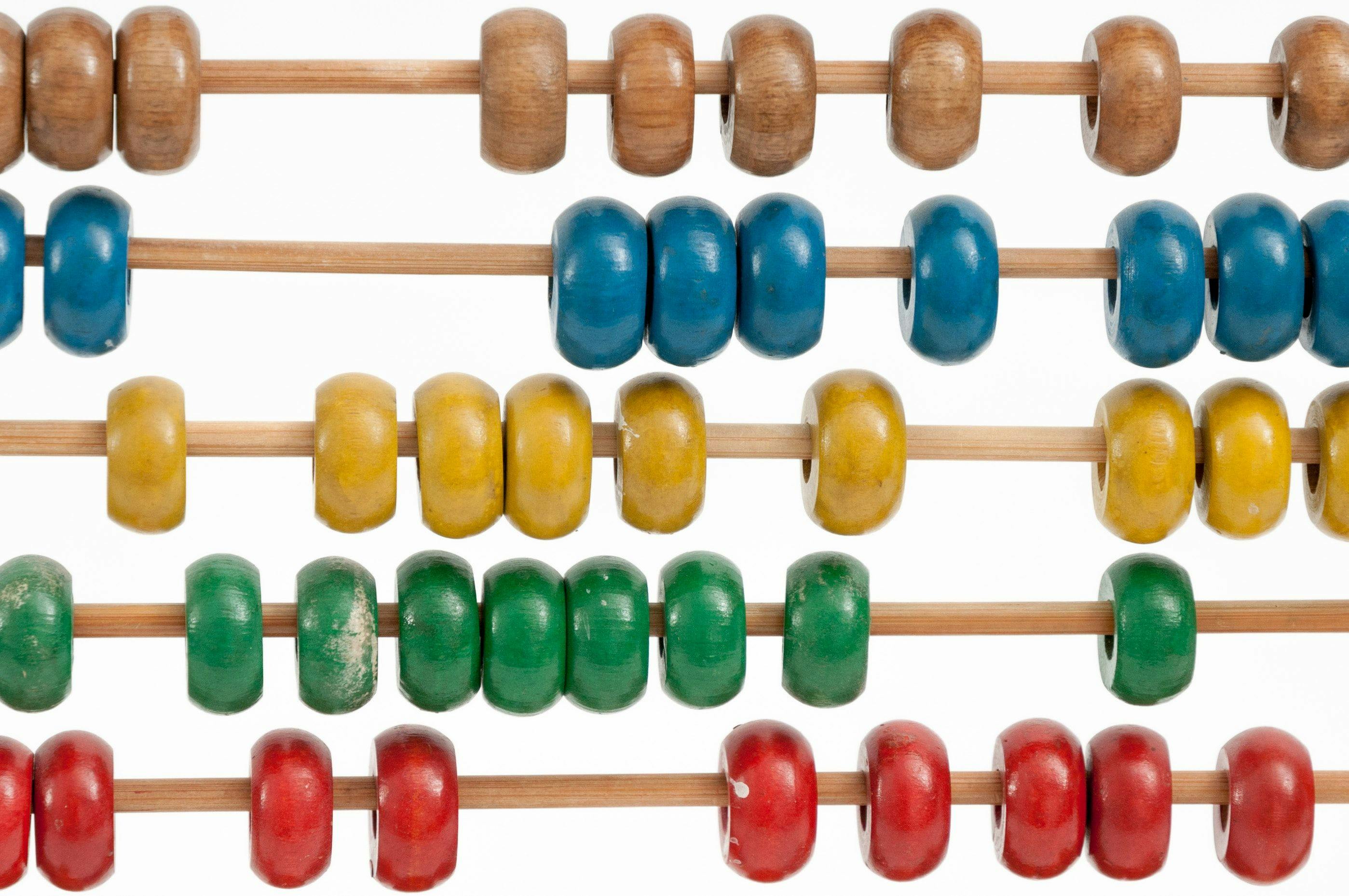 A colourful abacus