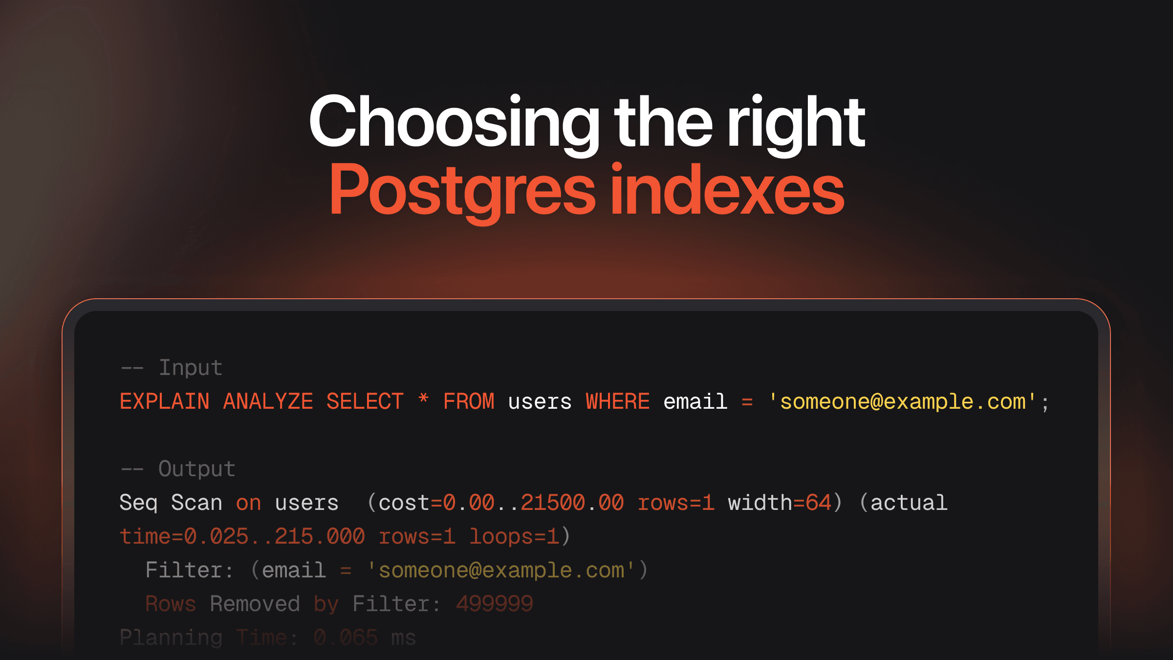 Choosing The Right Postgres Indexes Blog Incident io Choosing the right postgres indexes blog incident io